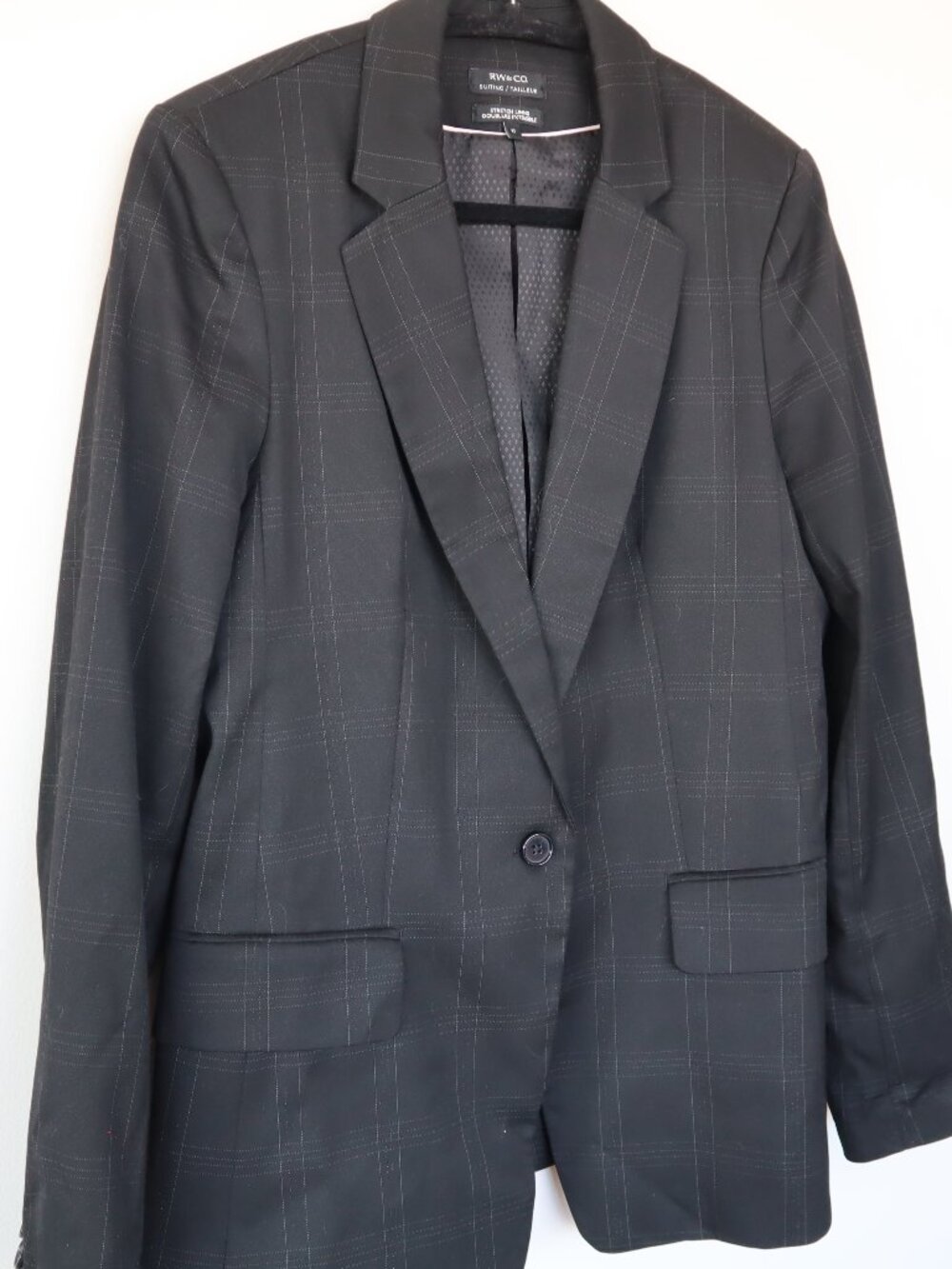 RW & CO. Black Blazer, Size 12
